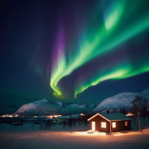 Auroras boreales en Suecia